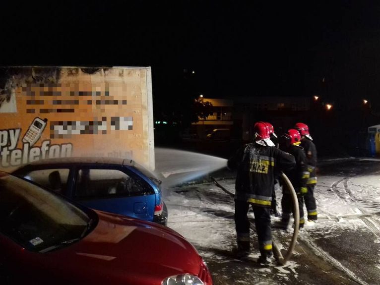 LUBIN. Pożar auta na Przylesiu