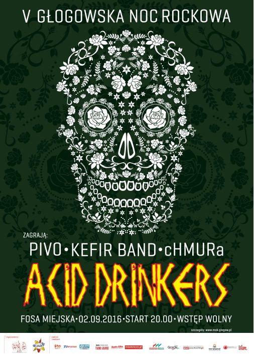 GŁOGÓW. Nocny rock w fosie