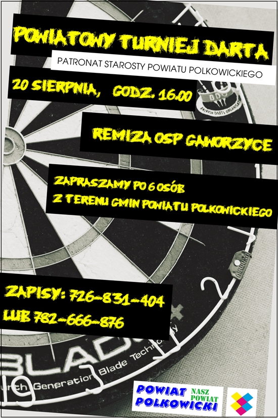 GAWORZYCE. Powiatowy Turniej Darta