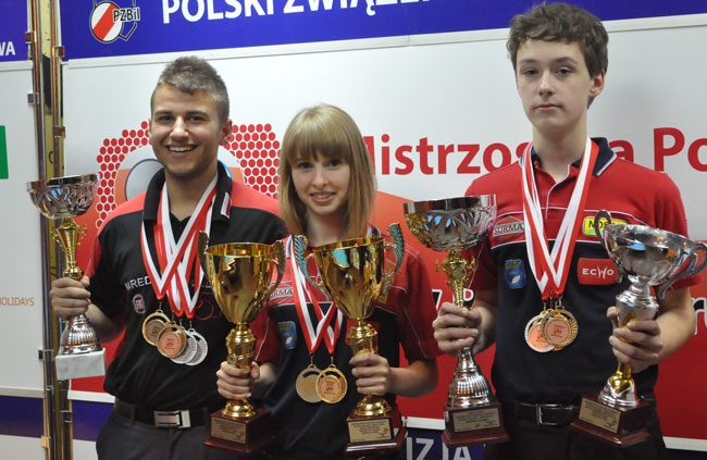 LUBIN. Trzy medal bilardzisty na ME
