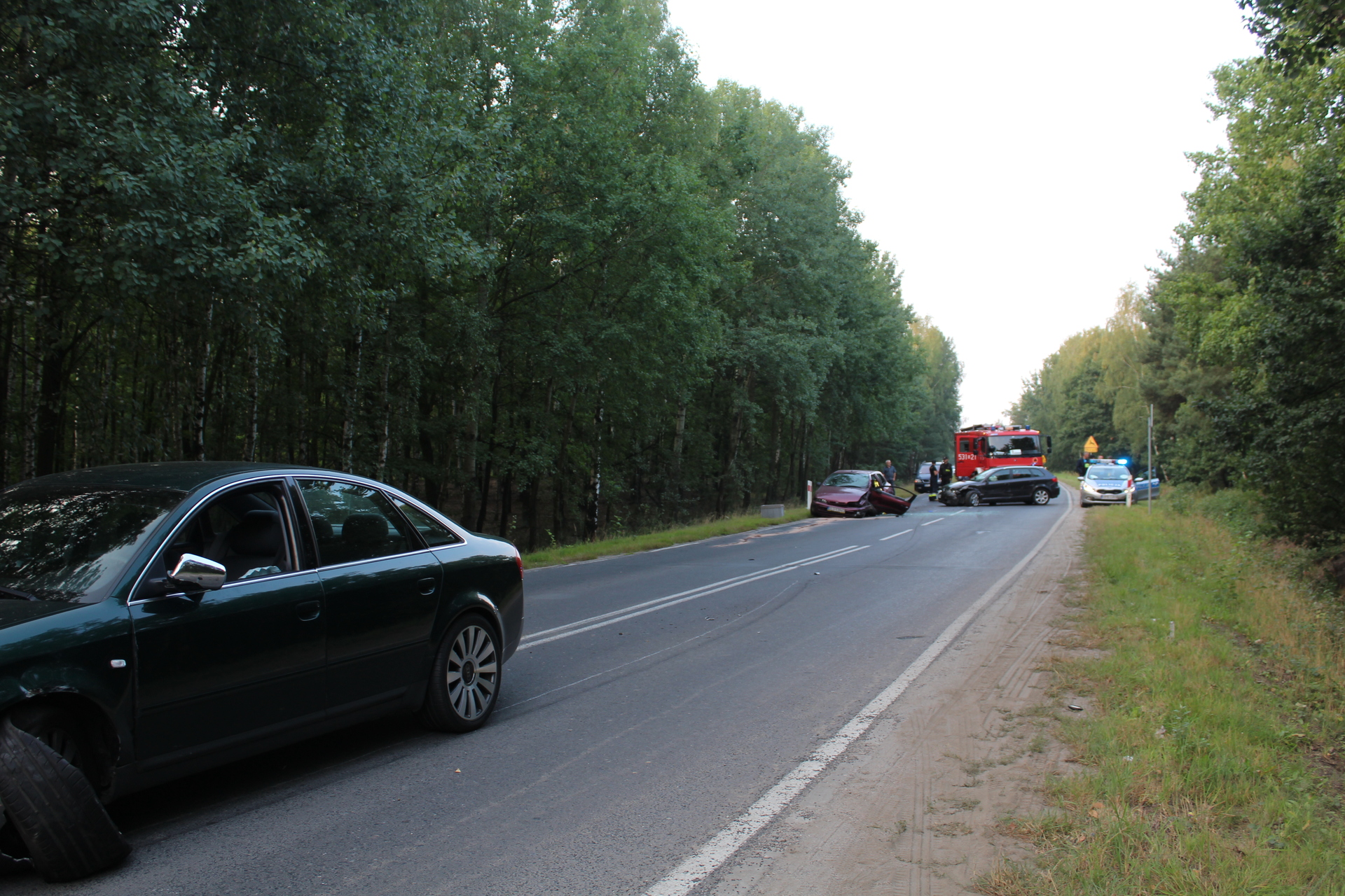 POLKOWICE. Zderzenie czterech aut (WIDEO, FOTO)
