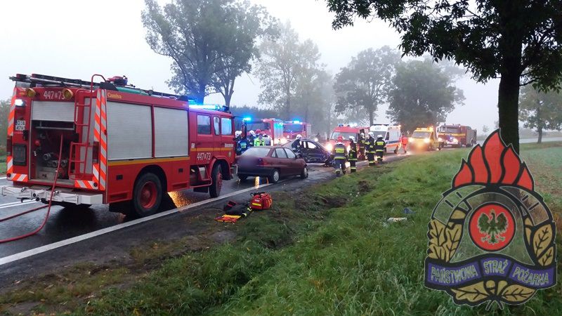 WĄDROŻE WIELKIE. Dachowała na autostradzie