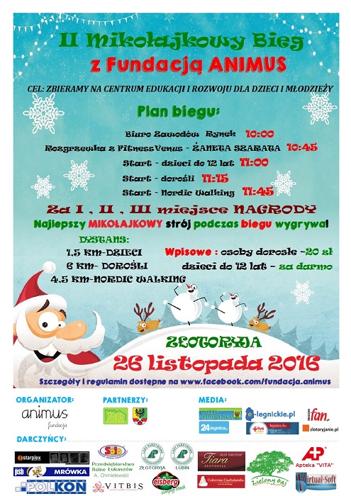 ZŁOTORYJA. Mikołajkowy bieg z nagrodami