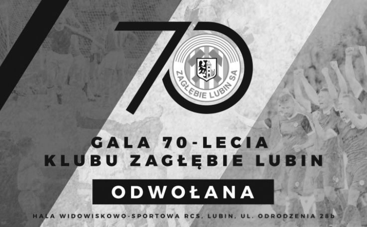 LUBIN. Gala Zagłębia odwołana