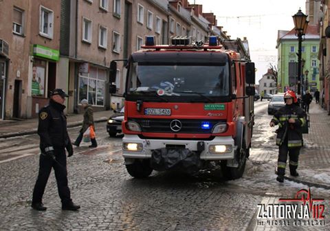 GMINA ZŁOTORYJA. Zapalił się strop