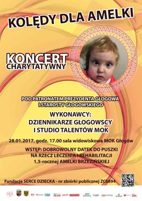 GŁOGÓW. Będą kolędować dla Amelki (WIDEO)