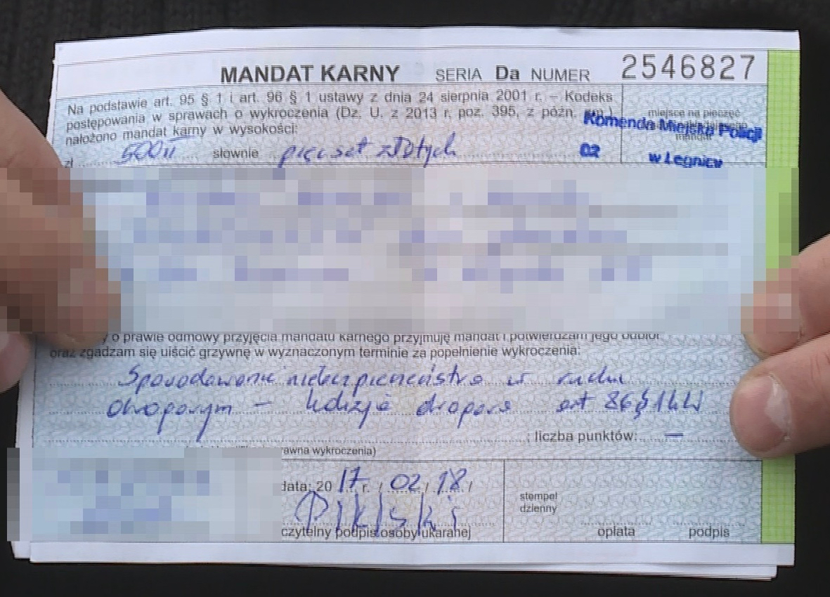 Policja na cenzurowanym: mandat dla półświadomej ofiary wypadku wystawiony w szpitalu