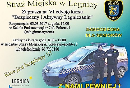 Legniccy strażnicy nauczą seniorów samoobrony