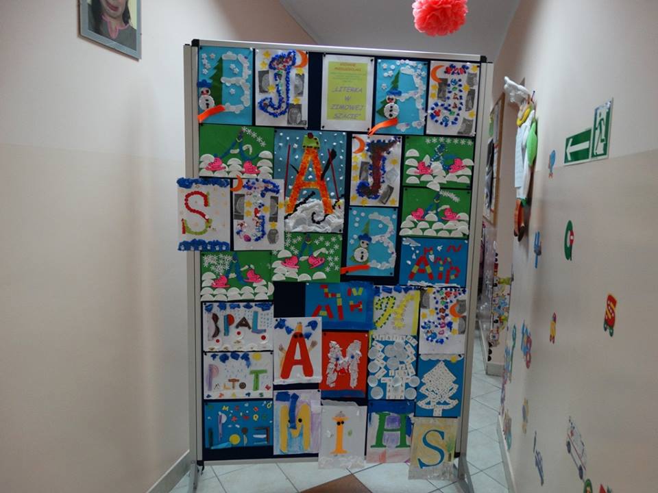 Literki w zimowej szacie według przedszkolaków