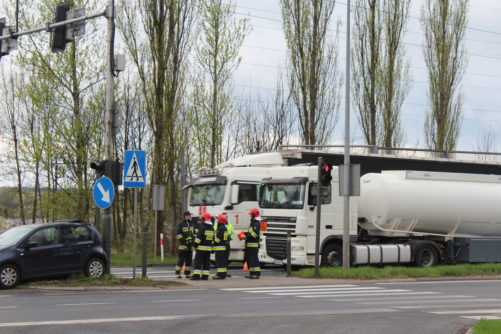 Kolizja na „trójce” w Polkowicach
