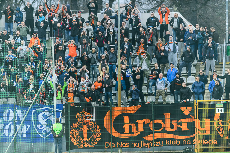 Kibic skazany za oplucie policjanta