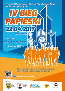 plakat Bieg Papieski