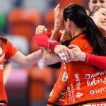 2017.04.26 Lubin Pilka reczna PGNiG Superliga Kobiet sezon 2016/2017 Metraco Zaglebie Lubin - Vistal Gdynia N/Z radosc Zaglebie z remisu Foto Pawel Andrachiewicz / PressFocus 2017.04.26 Lubin Handball PGNiG Superliga women season 2016/2017 Metraco Zaglebie Lubin - Vistal Gdynia radosc Zaglebie z remisu Photo Pawel Andrachiewicz / PressFocus