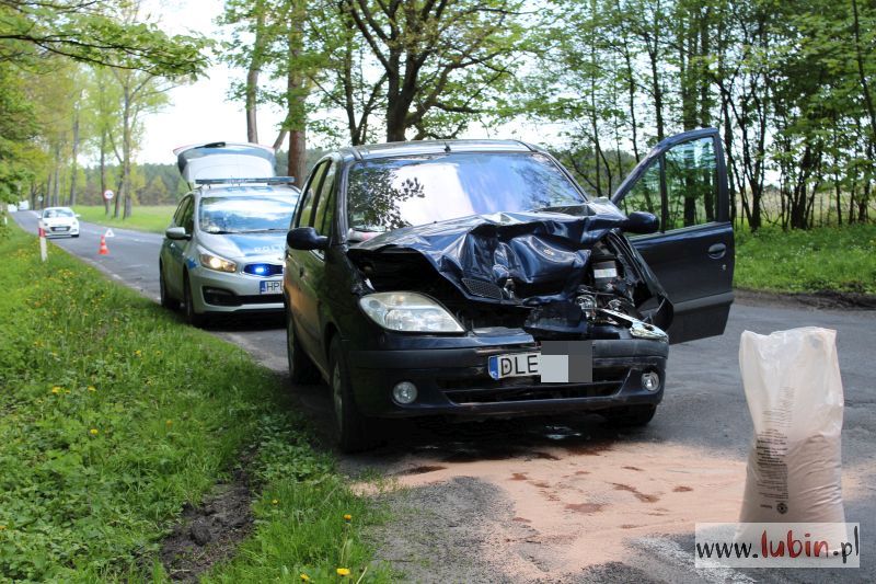Wypadek za Krzeczynem Małym. Są utrudnienia na drodze