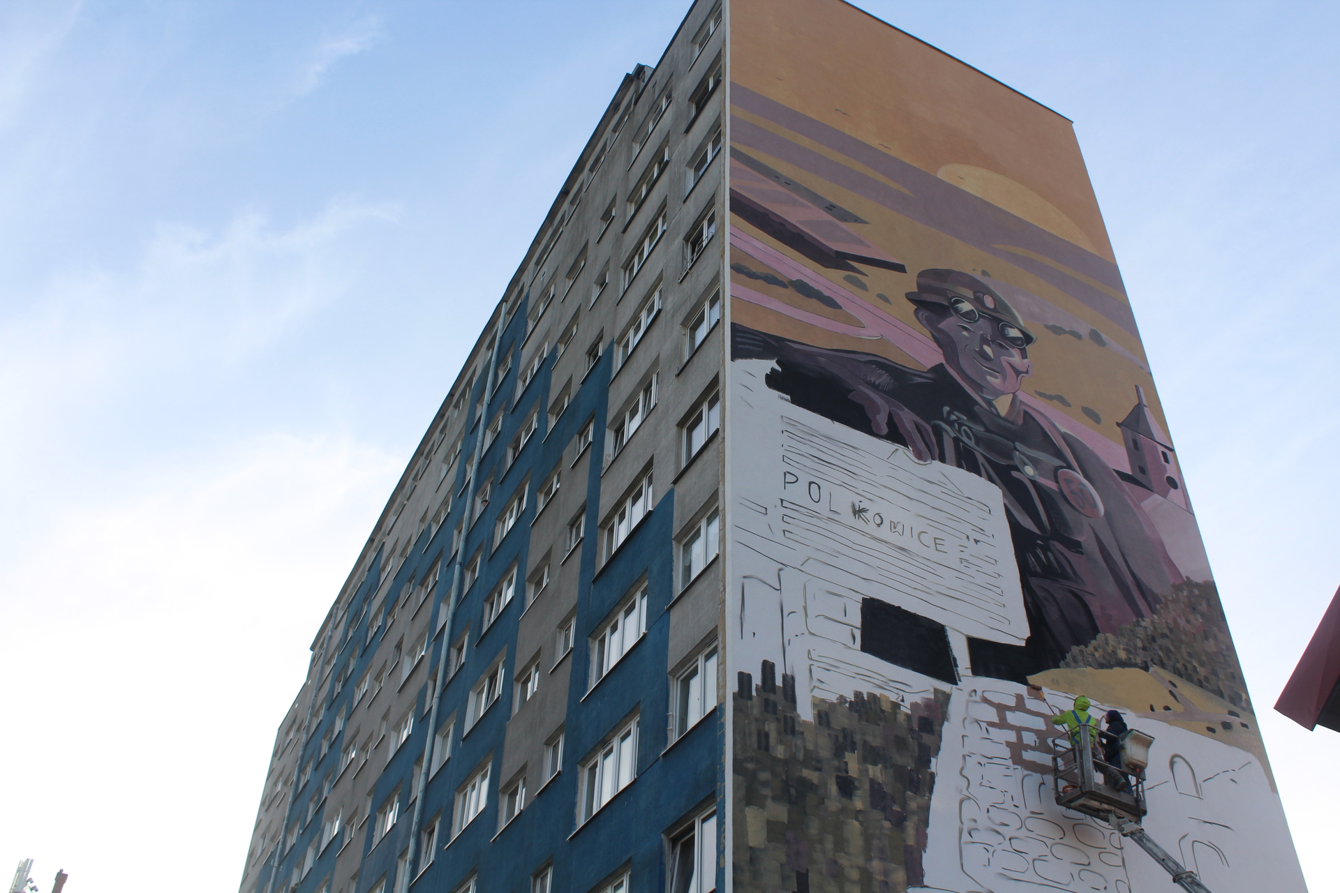Pierwszy mural w Polkowicach