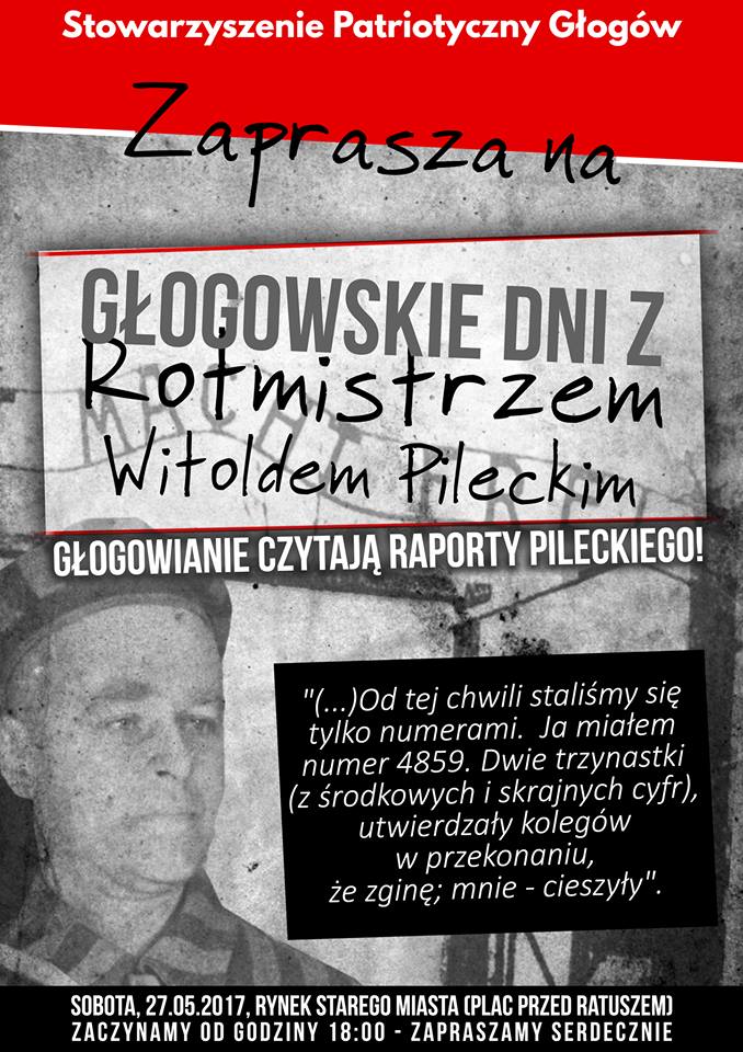 Będą czytać Raporty Pileckiego przed głogowskim ratuszem