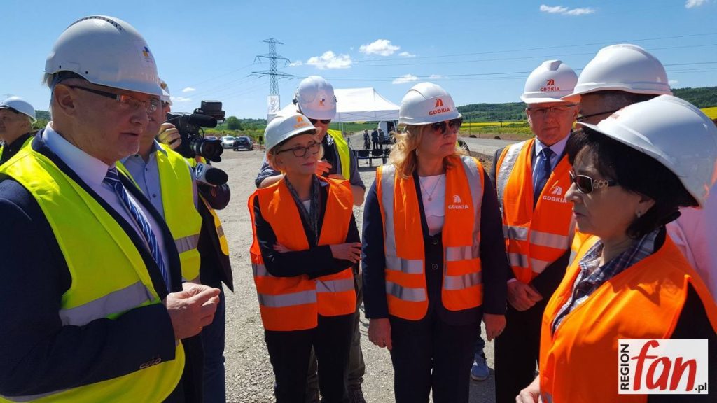 Wysłannicy rządu na budowie S3 (FOTO)