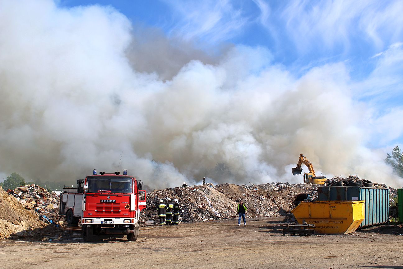 Strażacy podsumowali akcję na składowisku odpadów