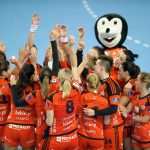 2016.09.25 Lubin Pilka reczna PGNiG Superliga Kobiet sezon 2016/2017 Metraco Zaglebie Lubin - Start Elblag N/Z radosc po wygranej Zaglebie Foto Pawel Andrachiewicz / Foto Andrus