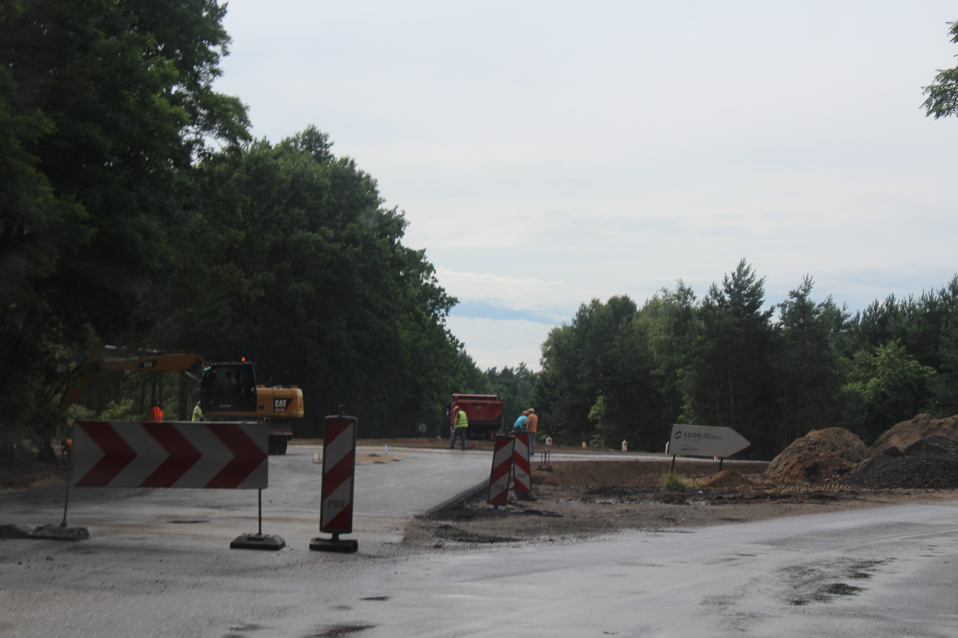 Powstaje trzecie rondo na obwodnicy Polkowic (FOTO)