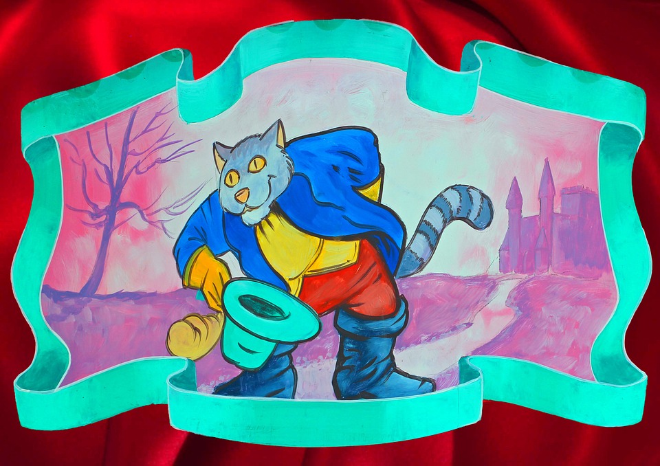 Uliczny spektakl z kotem