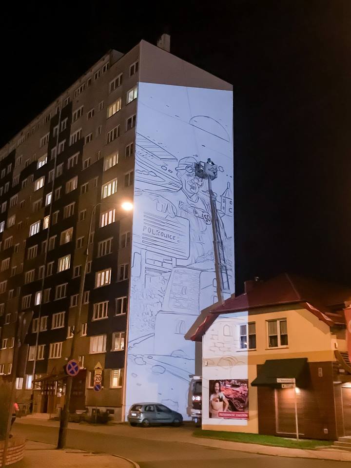 W Polkowicach powstaje kolejny mural