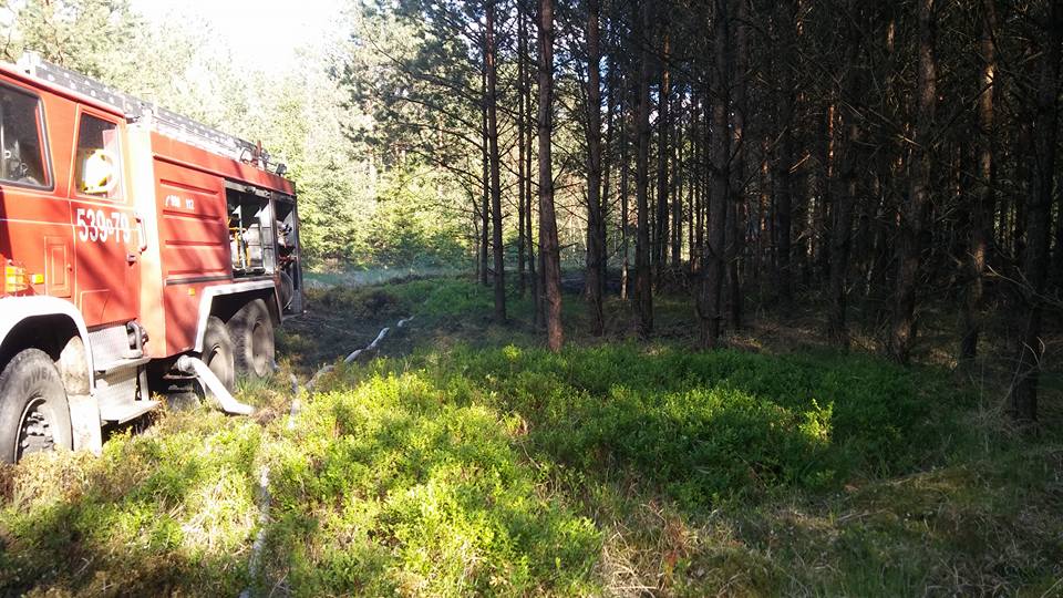 Pożar auta w Podgórkach (FOTO)