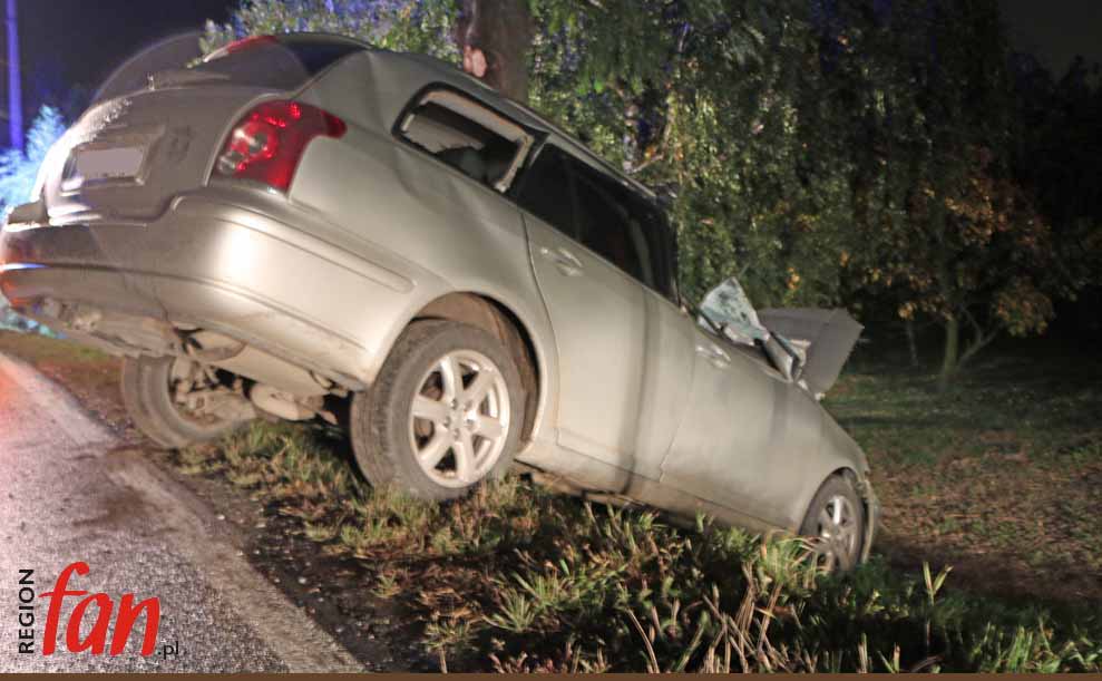 Toyota wypadła z drogi (WIDEO)