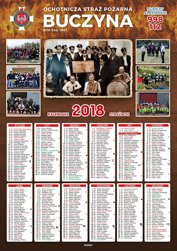 Udany debiut kalendarzy OSP Buczyna