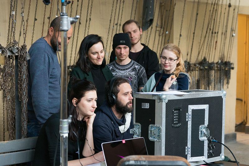 W kopalni kręcili film