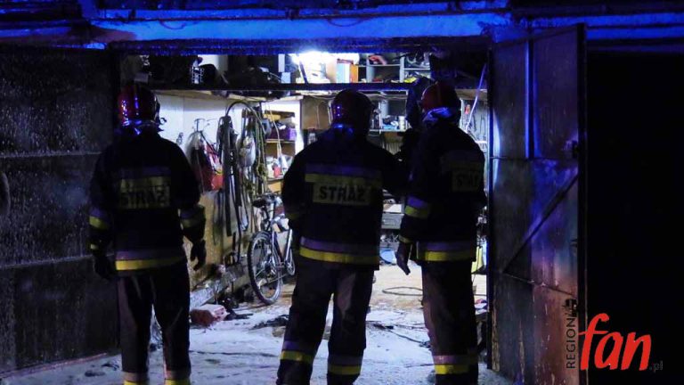 Garaż w ogniu (FOTO)