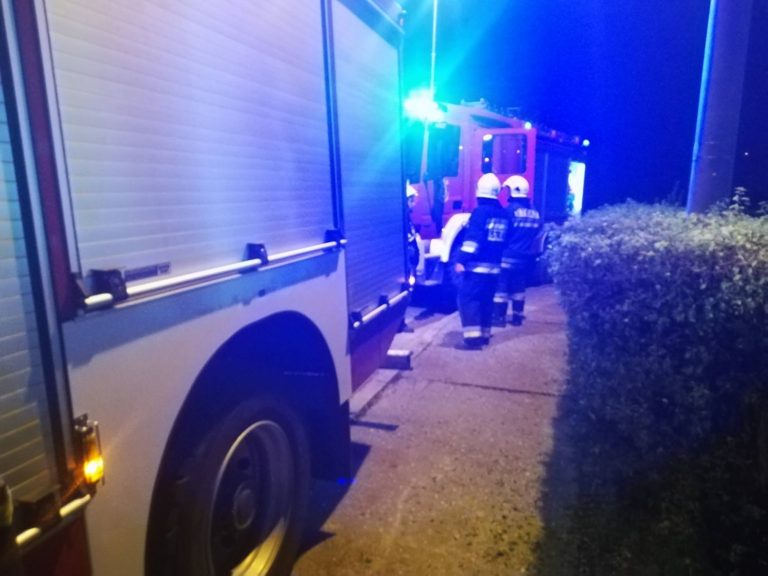 Pożar domu wielorodzinnego w Nowym Kościele