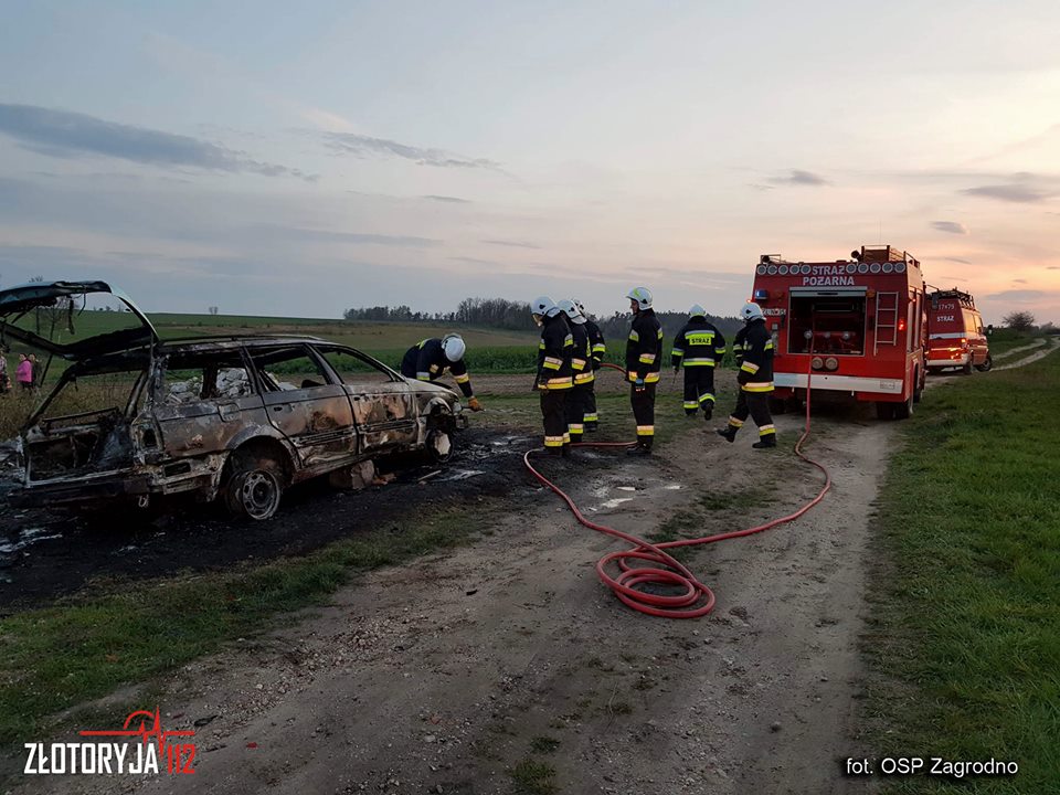 Pożar auta w centrum miasta (FOTO)