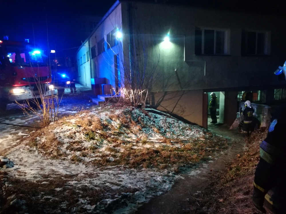 Pożar szkolnej kotłowni