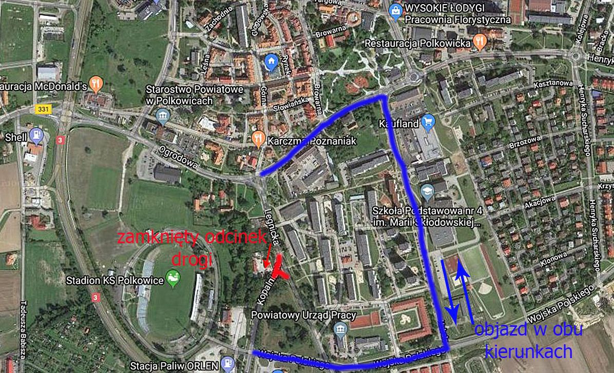 Remonty dróg i utrudnienia w ruchu w Polkowicach