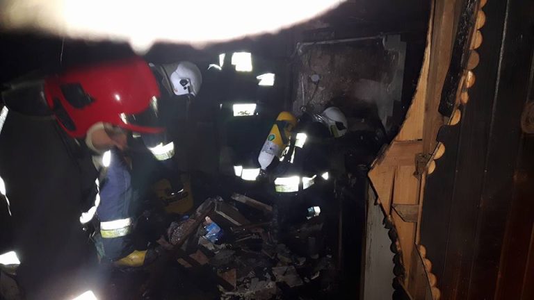 Pożar domu w Gaworzycach