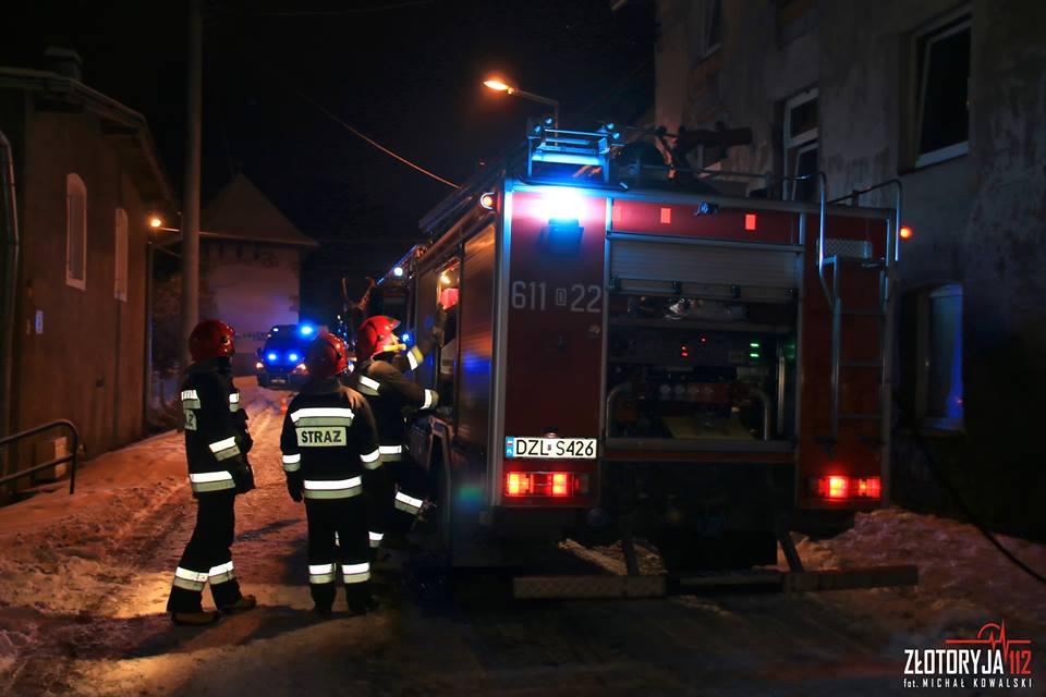 Pożar stropu na Mickiewicza