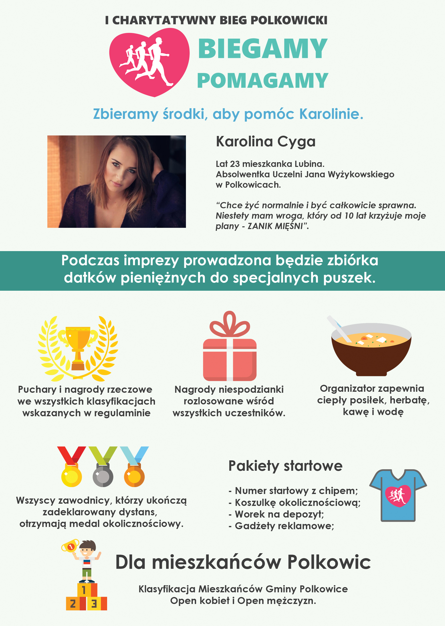 W Polkowicach pobiegną dla Karoliny. Trwają zapisy