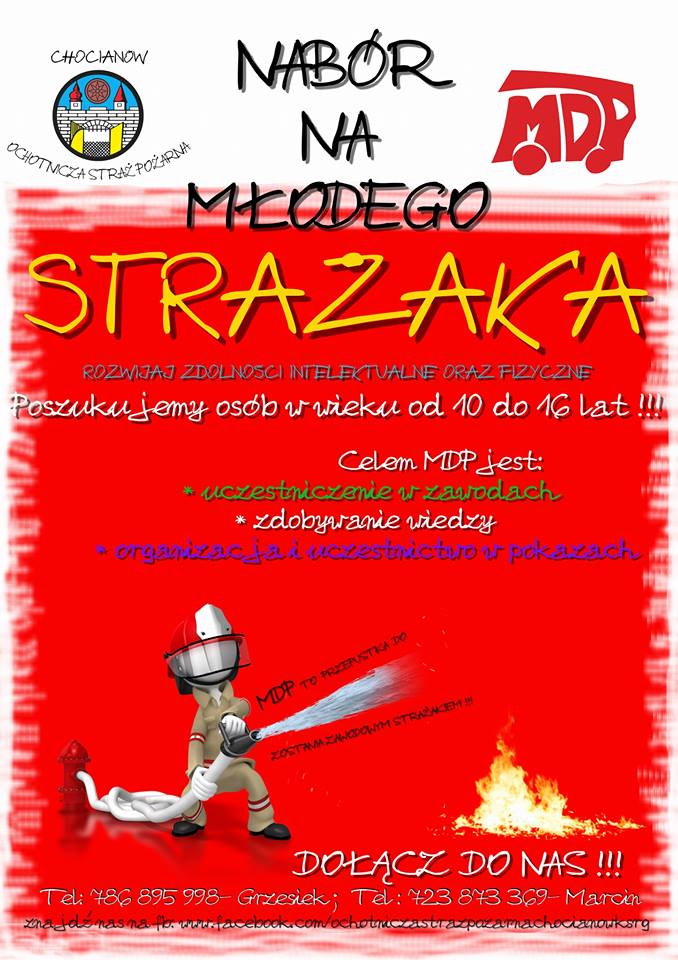 W Chocianowie czekają na młodych strażaków
