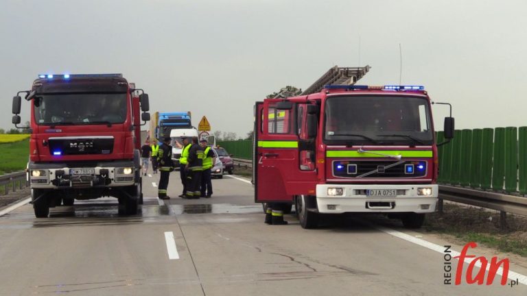 Pożar cysterny na A4. Autostrada zablokowana! [AKTUALIZACJA]