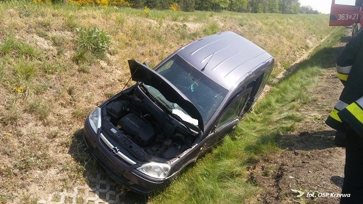 Podróż zakończona w rowie (FOTO)