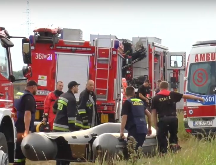 Mężczyzna utonął na podlegnickiej żwirowni (WIDEO)