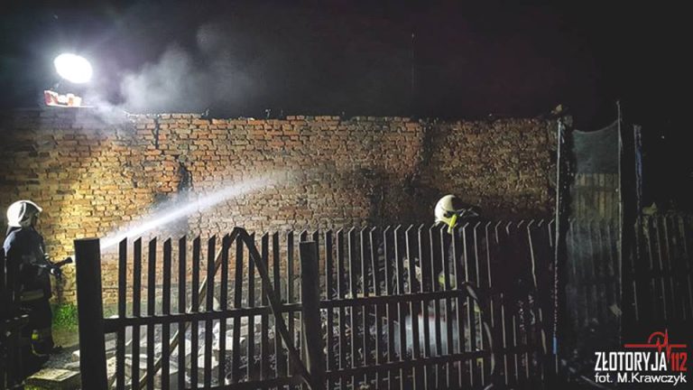 Nocny pożar na Miedzianej (FOTO)