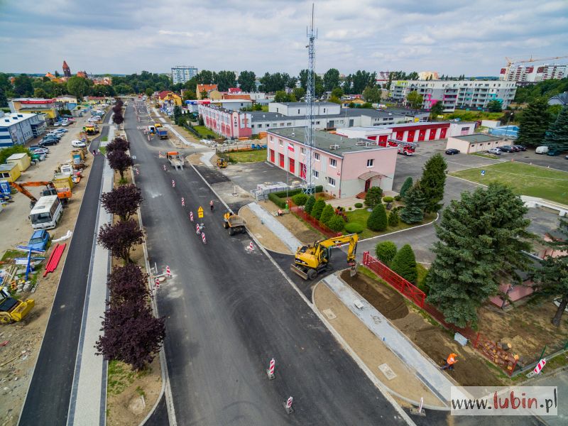 Ścinawska na finiszu. Trwa remont głównej arterii Lubina (FOTO, WIDEO)