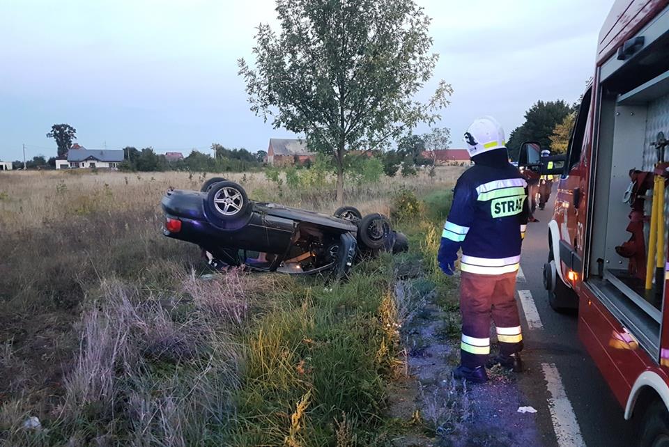 Po dachowaniu pobrano kierowcy krew do badania