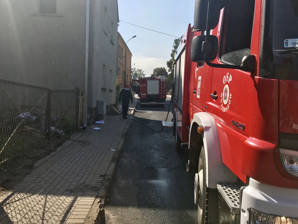 Pożar mieszkania na Chrobrego