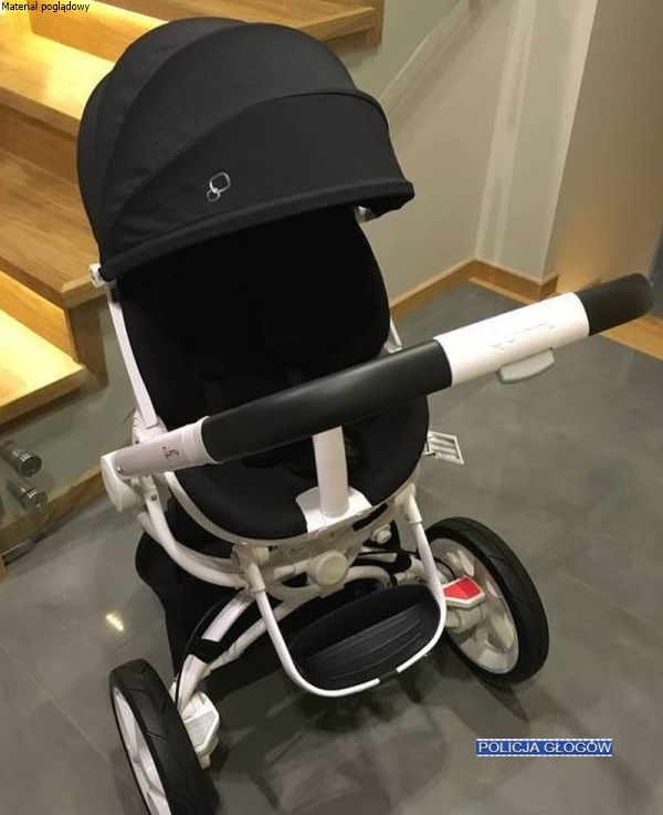 Spodobał jej się wózek, więc go ukradła