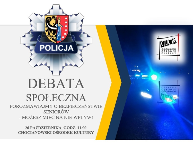 W Chocianowie będą rozmawiać o bezpieczeństwie seniorów