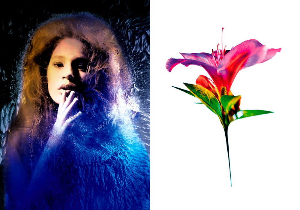 Piękności z kwiatami