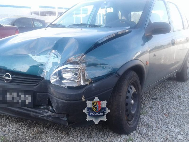 Ucieczkę przed policją zakończył na betonowym ogrodzeniu